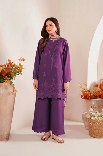 🌸 WINTER'S COLLECTION 🌸  🟥 BRAND NAME : SAPPHIRE 🟨 CATEGORY : DHANAK 3PC EMBROIDERED (002)